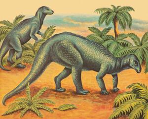 Illustration Two Tyrannosaurus Rex, CSA-Printstock