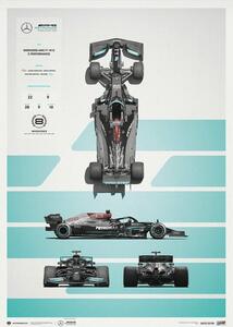 Konsttryck Mercedes-AMG Petronas F1 Team - W12 - Blueprint - 2021