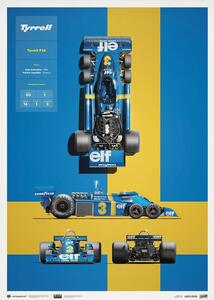 Konsttryck Tyrrell - P34 - Blueprint - 1976, Automobilist