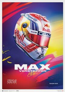 Konsttryck Oracle Red Bull Racing - Max Verstappen - Helmet - 2023, Automobilist