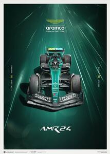 Konsttryck Aston Martin Aramco Formula One® Team - AMR24 - Hyper-Focus - 2024, Automobilist