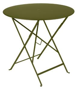 Fermob - Bistro Table Ø 77 cm, Pesto - Balkong- och cafébord - Grön - Metall