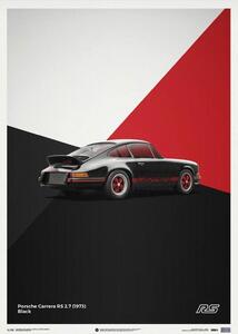 Konsttryck Porsche 911 RS - Black - Limited Poster, Automobilist