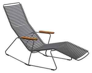 Houe - CLICK Sunrocker - Dark Grey - Solstolar - Henrik Pedersen - Metall/Trä/Plast