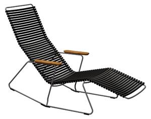 Houe - CLICK Sunrocker - Black - Solstolar - Henrik Pedersen - Metall/Trä/Plast
