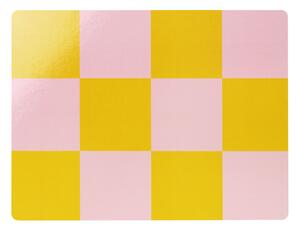 HEM - Check Placemat (Set of 2) - Honey/Pink - Bordstabletter - Arthur Arbesser