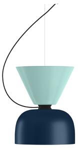 HEM - Alphabeta Pendant Uno - Black Green/Soft Blue - Pendellampor - Luca Nichetto - Grön,Blå