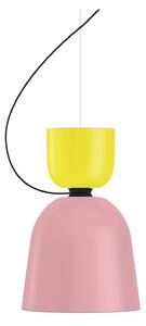 HEM - Alphabeta Pendant Uno - Sulfur Yellow/Light Pink - Pendellampor - Luca Nichetto - Rosa,Gul