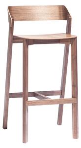 Ton - Merano Barstool High American Walnut - Barstolar - Alexander Gufler - Trä
