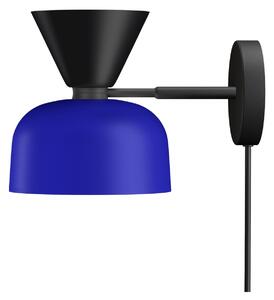 HEM - Alphabeta Wall Light + Cable - Jet Black/Blue - Vägglampor - Luca Nichetto - Svart,Blå