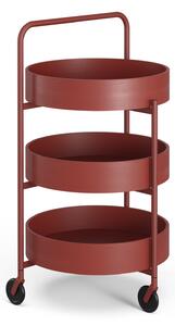 Bebo Objects - Trifle Serveringsvagn - Stativ I Ral 3016 Coralröd Med Bricka I Ral 3016 - Serveringsvagnar - Stine + Tekla