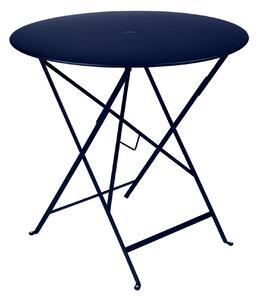 Fermob - Bistro Table Ø 77 cm, Deep Blue - Balkong- och cafébord - Blå - Metall