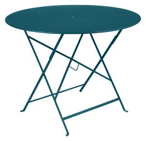 Fermob - Bistro Table Ø 96 cm, Acapulco Blue - Balkong- och cafébord - Blå - Metall