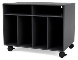 Montana - SPIN I Vinyl Storage, 05-CastorsCR70Black, 04 Anthracite - TV-bänkar - Peter J. Lassen - Svart - MDF