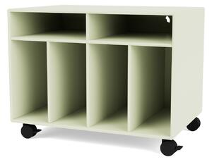 Montana - SPIN I Vinyl Storage, 05-CastorsCR70Black, 140 Pomelo - TV-bänkar - Peter J. Lassen - Grön - MDF