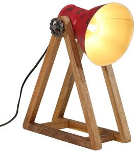 Skrivbordslampa 25 W nött röd 30x17x40 cm E27