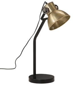 Skrivbordslampa 25 W antik mässing 17x17x60 cm E27