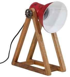 Skrivbordslampa 25 W nött röd 30x17x40 cm E27