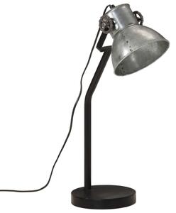 Skrivbordslampa 25 W vintage silver 17x17x60 cm E27