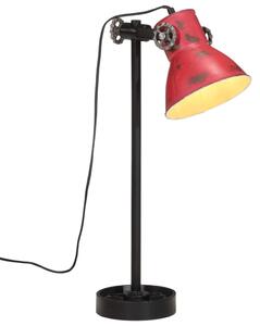 Skrivbordslampa 25 W nött röd 15x15x55 cm E27