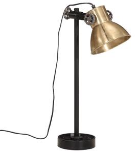 Skrivbordslampa 25 W antik mässing 15x15x55 cm E27