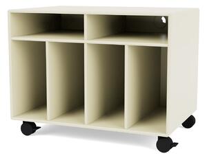 Montana - SPIN I Vinyl Storage, 05-CastorsCR70Black, 150 Vanilla - TV-bänkar - Peter J. Lassen - Vit - MDF