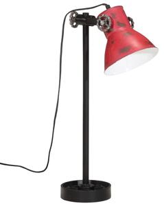 Skrivbordslampa 25 W nött röd 15x15x55 cm E27