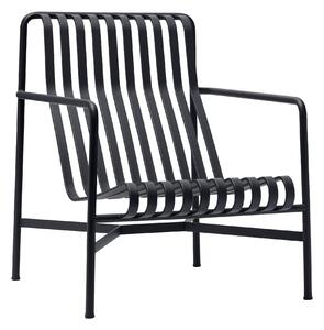 HAY - Palissade hög loungestol - Anthracite - Matstolar utomhus - Ronan & Erwan Bouroullec - Grå - Metall