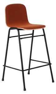 HEM - Touchwood Counter Chair - Canyon/Black - Barstolar - Lars Beller Fjetland - Röd,Svart - Metall/Trä/Syntetiskt/Ull
