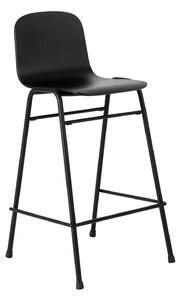 HEM - Touchwood Counter Chair - Black/Black - Barstolar - Lars Beller Fjetland - Svart - Metall/Trä