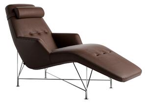DUX - Superspider Liggfåtölj, Läder Dakota 28 Chokladbrun - Fåtöljer - DUX Design Team - Brun - Läder/Metall/Syntetiskt