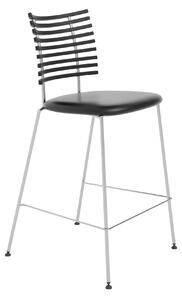 Naver Collection - Tiger Barstol, Svartbetsad Ask, Rostfritt Stål, Läder Naver Select - Barstolar - Henrik Lehm - Träfärgad,Svart - Läder/Metall/Trä