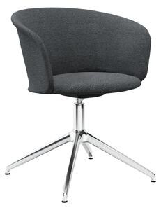 HEM - Kendo Swivel Chair 4-star Return - Graphite/Polished - Kontorsstolar - Sabine Marcelis,LucidiPevere - Grå - Metall/Trä/Syntetiskt/Skum/Ull