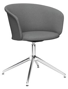 HEM - Kendo Swivel Chair 4-star Return - Grey/Polished - Kontorsstolar - Sabine Marcelis,LucidiPevere - Grå - Metall/Trä/Syntetiskt/Skum/Ull