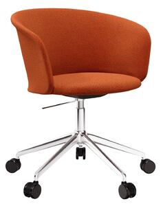 HEM - Kendo Swivel Chair 5-star Castors - Canyon/Polished - Kontorsstolar - Sabine Marcelis,LucidiPevere - Orange - Metall/Trä/Syntetiskt/Skum/Ull