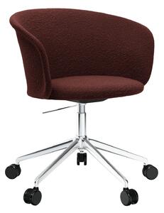 HEM - Kendo Swivel Chair 5-star Castors - Conker/Polished - Kontorsstolar - Sabine Marcelis,LucidiPevere - Brun - Metall/Trä/Syntetiskt/Skum/Ull