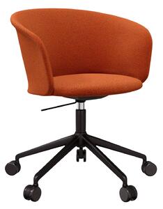 HEM - Kendo Swivel Chair 5-star Castors - Canyon/Black - Kontorsstolar - Sabine Marcelis,LucidiPevere - Orange - Metall/Trä/Skum/Plast/Ull