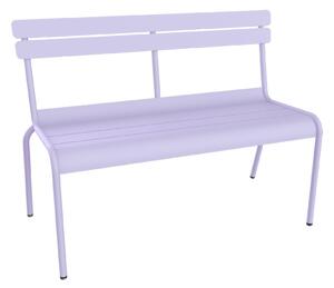 Fermob - Luxembourg 2/3-Seater Bench With Backrest, Marshmallow - Trädgårdsbänkar - Frédéric Sofia - Vit - Metall