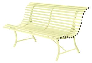 Fermob - Louisiane Bench 150 cm Frosted Lemon A6 - Trädgårdsbänkar - Gul - Metall