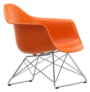 Vitra - Eames Plastic Armchair LAR - 43 Rusty Orange - Chrome Base - Fåtöljer - Charles & Ray Eames - Orange - Metall/Plast