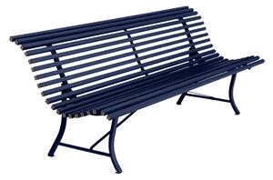 Fermob - Louisiane Bench 200 cm Deep Blue 92 - Trädgårdsbänkar - Blå - Metall