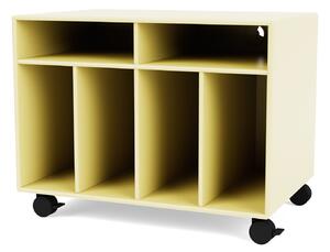 Montana - SPIN I Vinyl Storage, 05-CastorsCR70Black, 159 Camomile - TV-bänkar - Peter J. Lassen - Gul - MDF