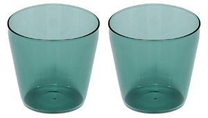 NINE - Milk set of 2 glasses Aqua - Dricksglas - Julien Renault - Blå