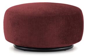 Kartell - K-Waiting Pouf Chenille Burgundy - Sittpuffar - Rodolfo Dordoni - Röd - Metall/Textilmaterial/Plast