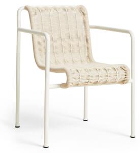 HAY - Palissade cord karmstol - Cream White - Matstolar utomhus - Ronan & Erwan Bouroullec - Vit - Metall
