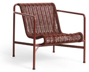 HAY - Palissade cord låg loungestol - Iron red powder coated steel - Fåtöljer utomhus - Ronan & Erwan Bouroullec - Metall