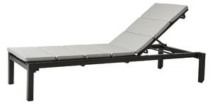 Cane-Line - Relax Dark Grey med dyna Light Grey - Solsängar - Cane-line Design Team - Metall