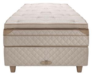 DUX - Dux 80 resårbotten/ Dux 80 resårmadrass fast/ Top Pad Plus Bäddmadrass 90x200 cm/ Konisk läder oatmeal 12 cm - Sängar - Beige