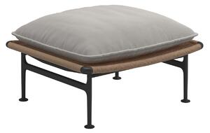 Gloster - Zenith Ottoman - Meteor - Fabric Grade B - Blend Linen - Utomhuspallar och puffar - Henrik Pedersen - Grå