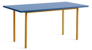 HAY - Two-Colour Table 160 Blue / Ochre - Matbord - Muller Van Severen - Brun,Blå - MDF/Metall